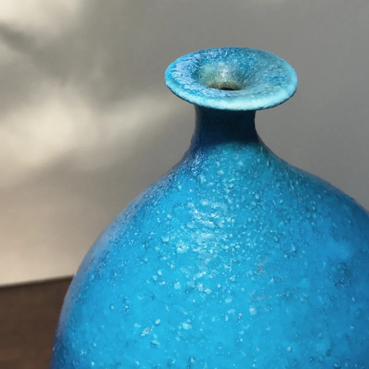 -- SORRY, SOLD OUT! -- Turquoise Lipped Vase