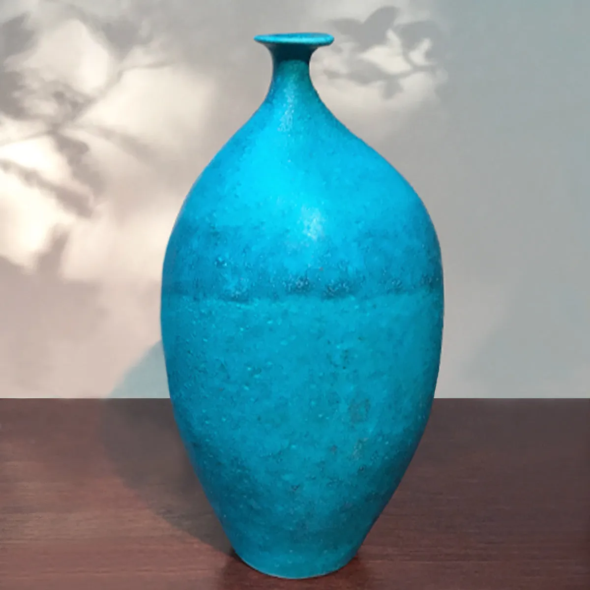 -- SORRY, SOLD OUT! -- Turquoise Lipped Vase