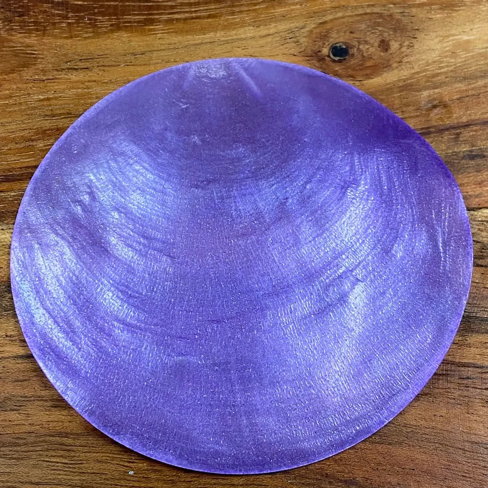 0-Hole 8cm Capiz Shells (10) - Pastel Purple