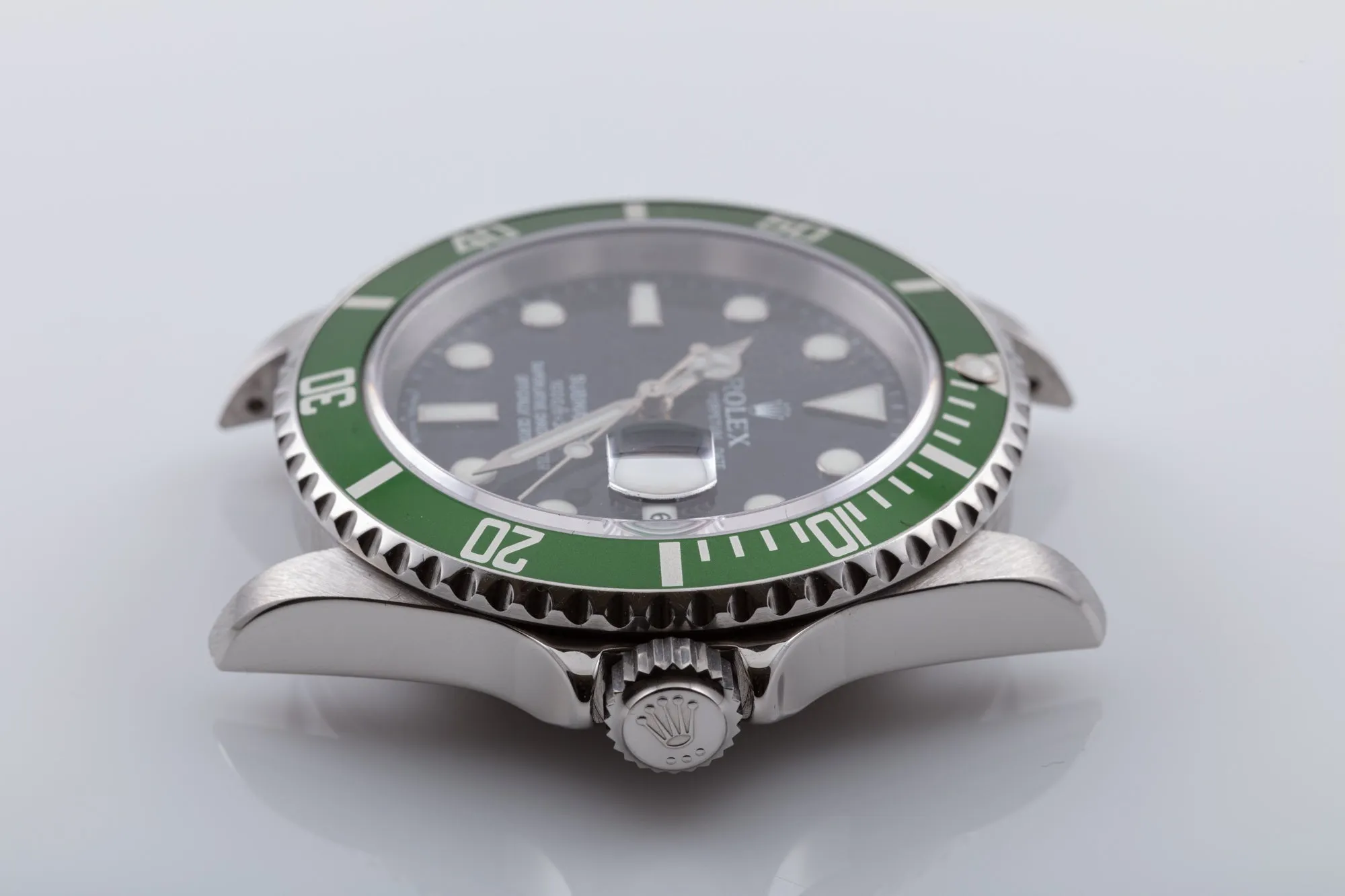 2007 Rolex Unpolished Green Anniversary Submariner 16610lv