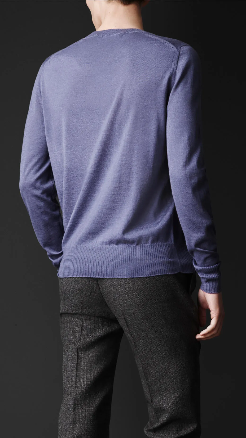 2013 Cashmere/Silk Sweater with Drop-Stitch Detailing