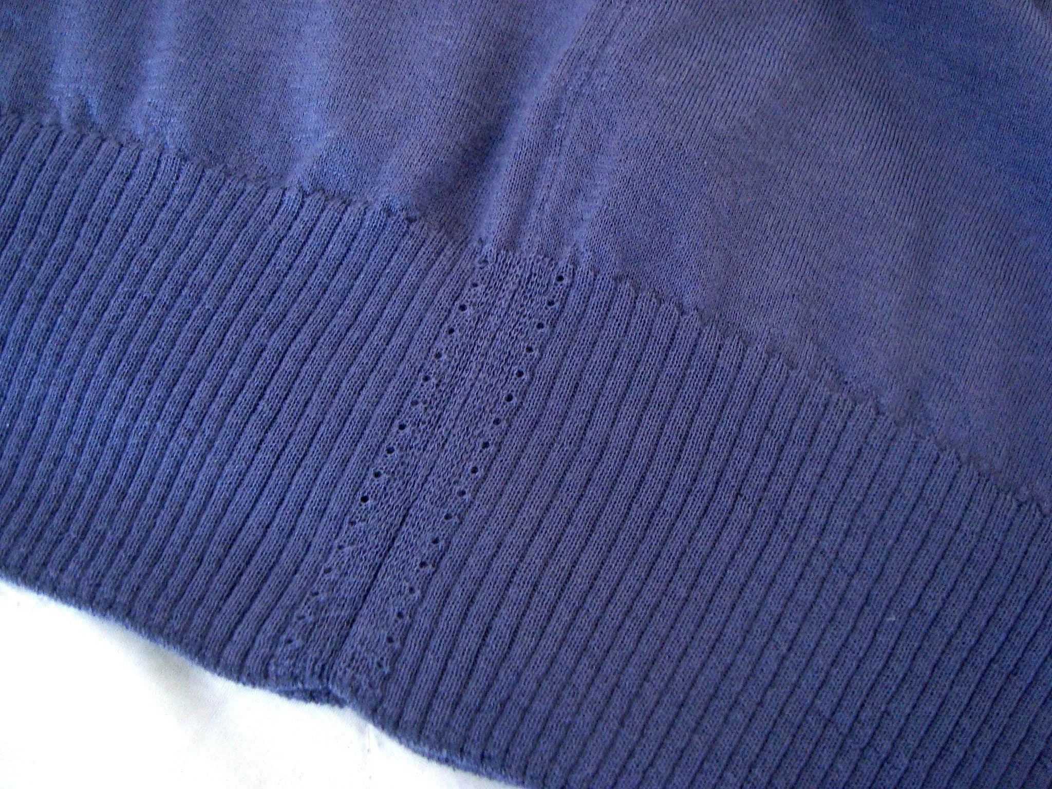 2013 Cashmere/Silk Sweater with Drop-Stitch Detailing