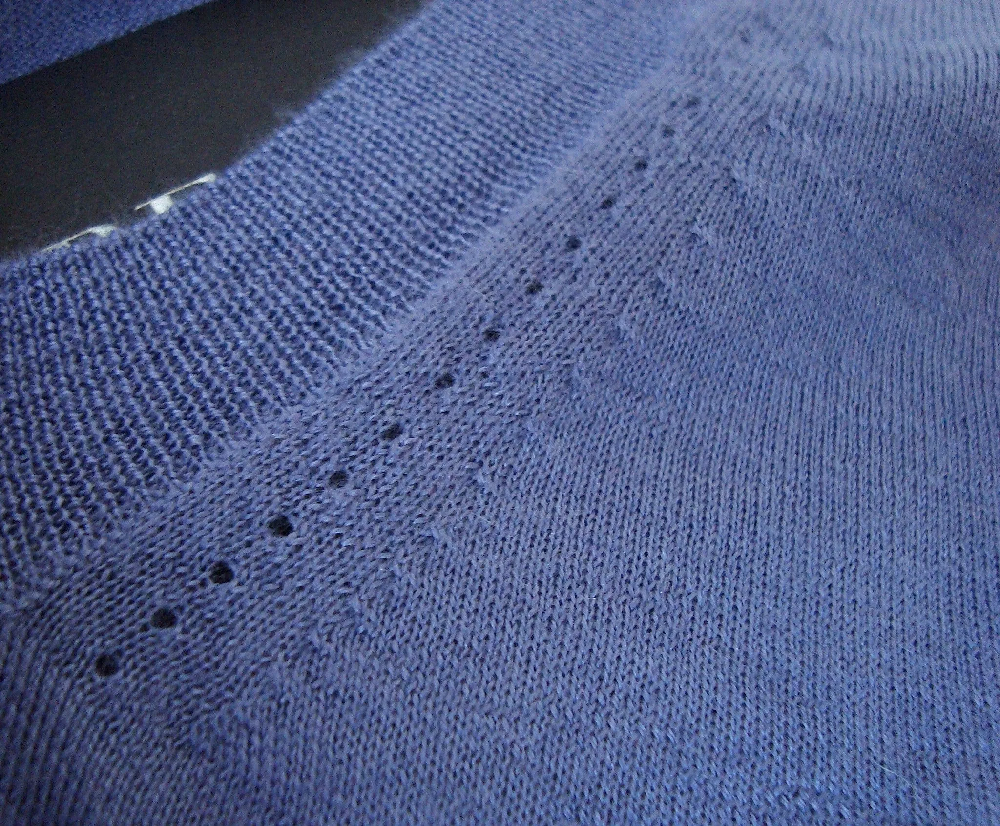 2013 Cashmere/Silk Sweater with Drop-Stitch Detailing