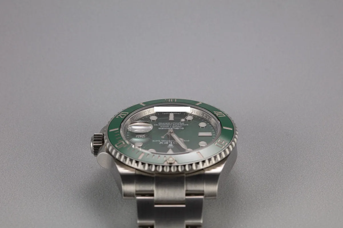 2019 Rolex Green Submariner 116610LV with Box and Papers