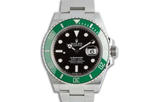 2021 Rolex Submariner 126610LV Green Bezel "Starbucks" with Box, Hangtags & Card