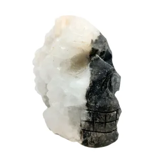 529g Sphalerite Crystal Skull with Calcite