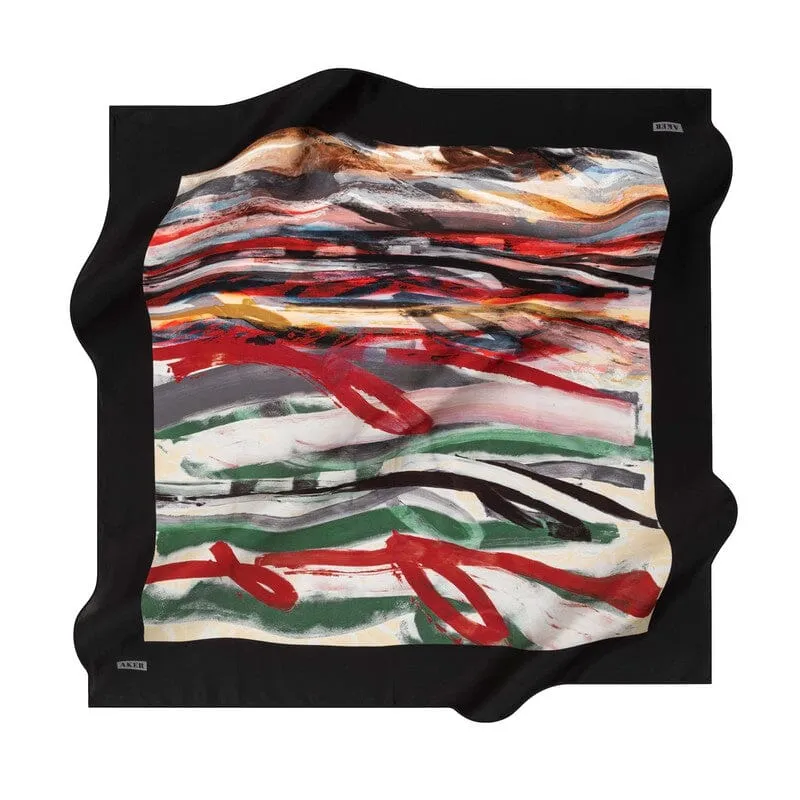 Aker Brushstroke Women Silk Scarf No. 11