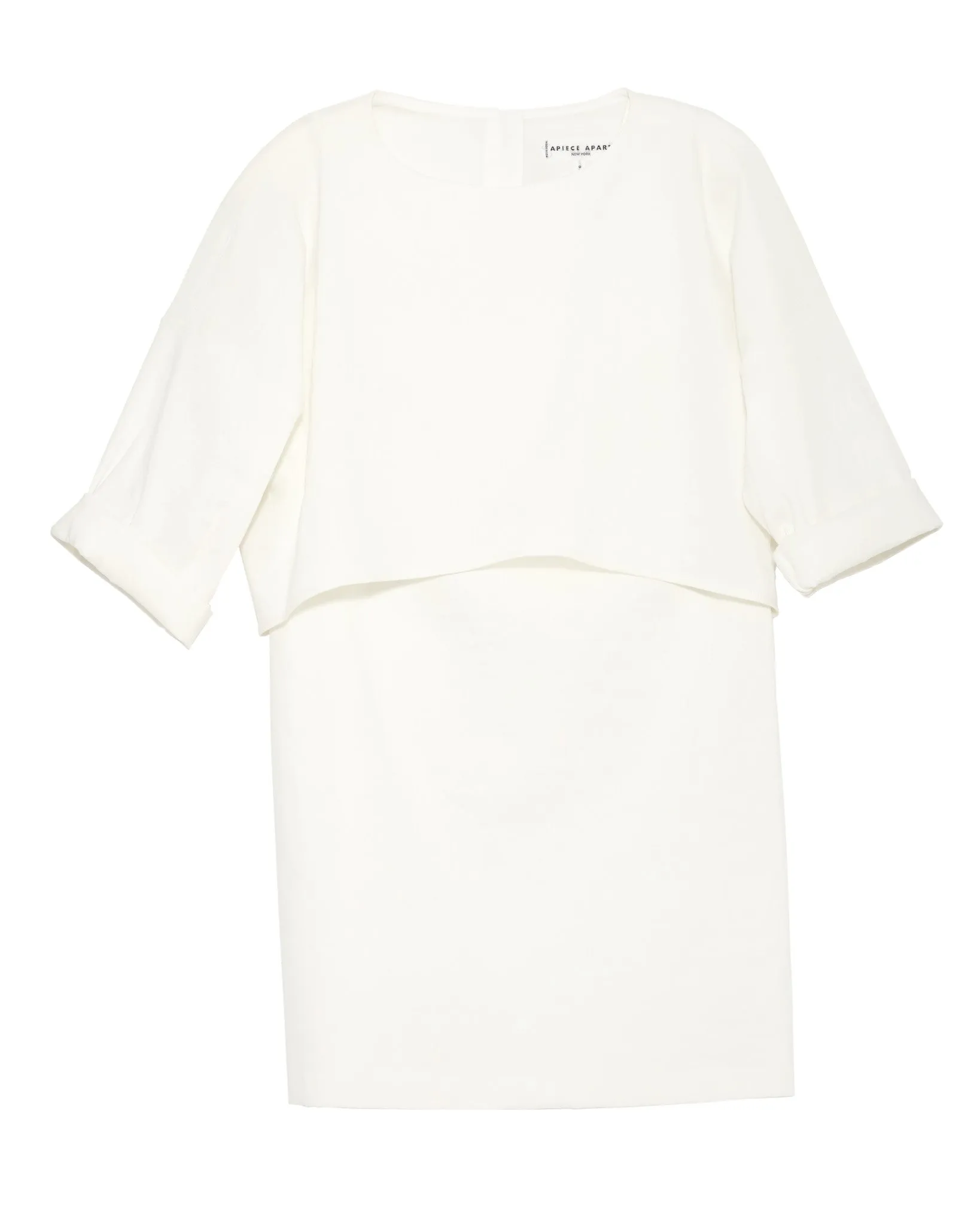 Apiece Apart Bi-Level Navona Dress | White. - FINAL SALE