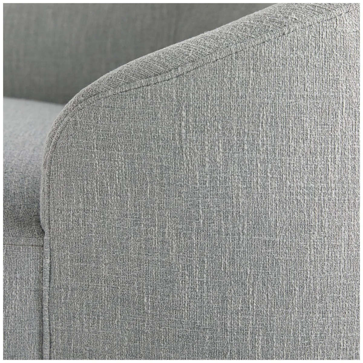 Arteriors Turner Chaise, Iceberg Linen Grey Ash