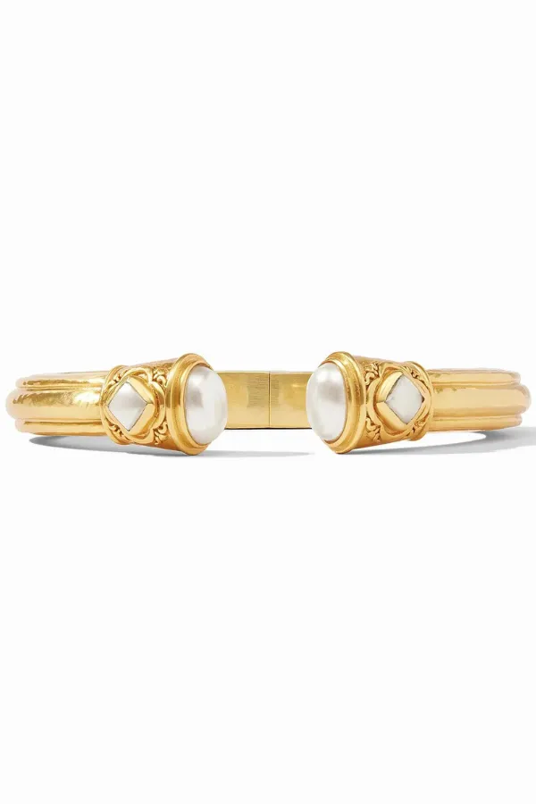 Astor Demi Cuff - Gold Pearl | Julie Vos