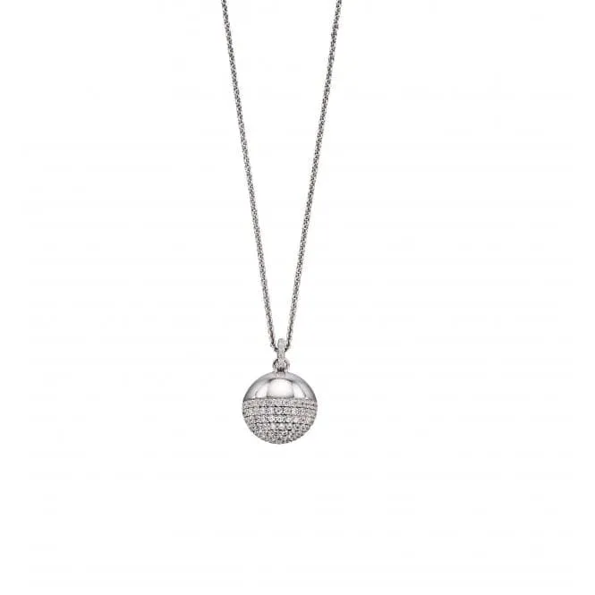 Ball Pendant Pave Stone Setting Pendant P4796C