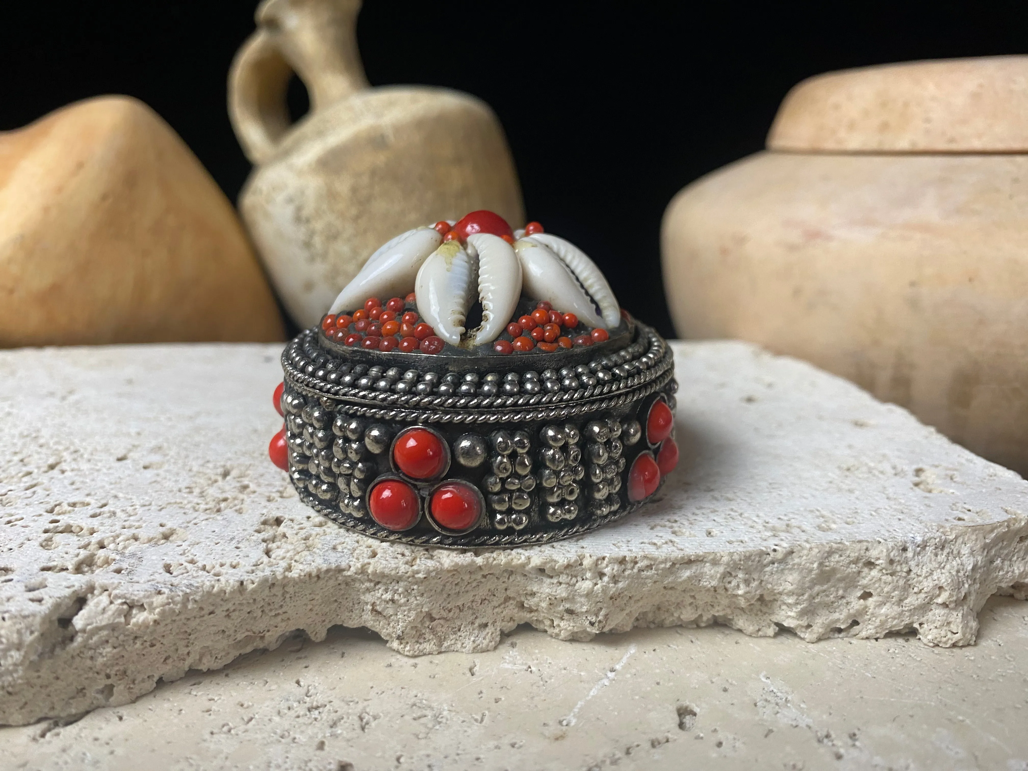 Beaded Trinket Box