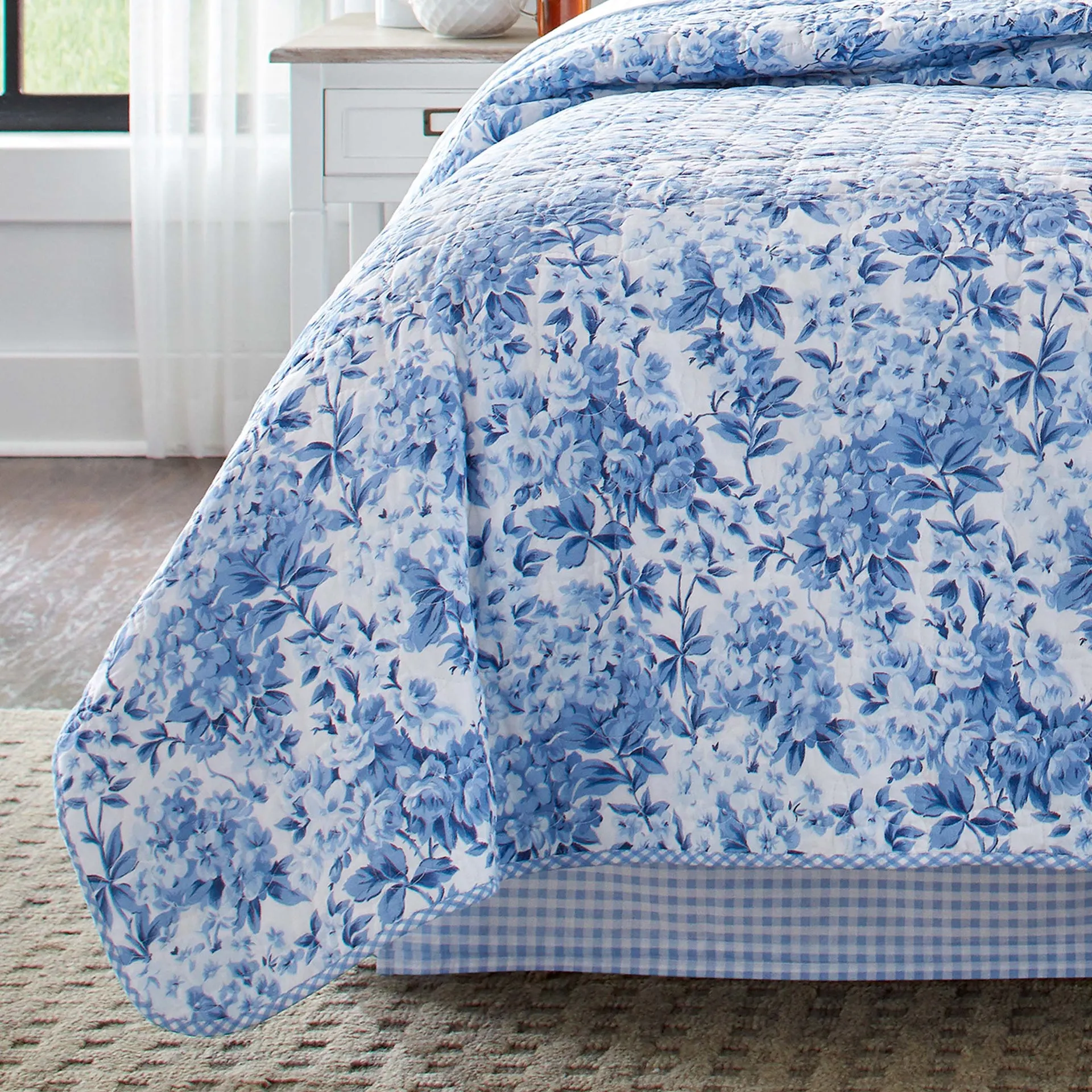 Brighton Delft Blue Coverlet Set by Laura Ashley