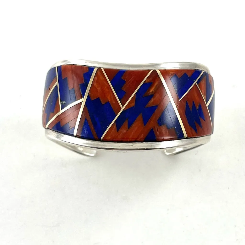 Curvy Inlaid Bracelet<br>By Tommy Jackson