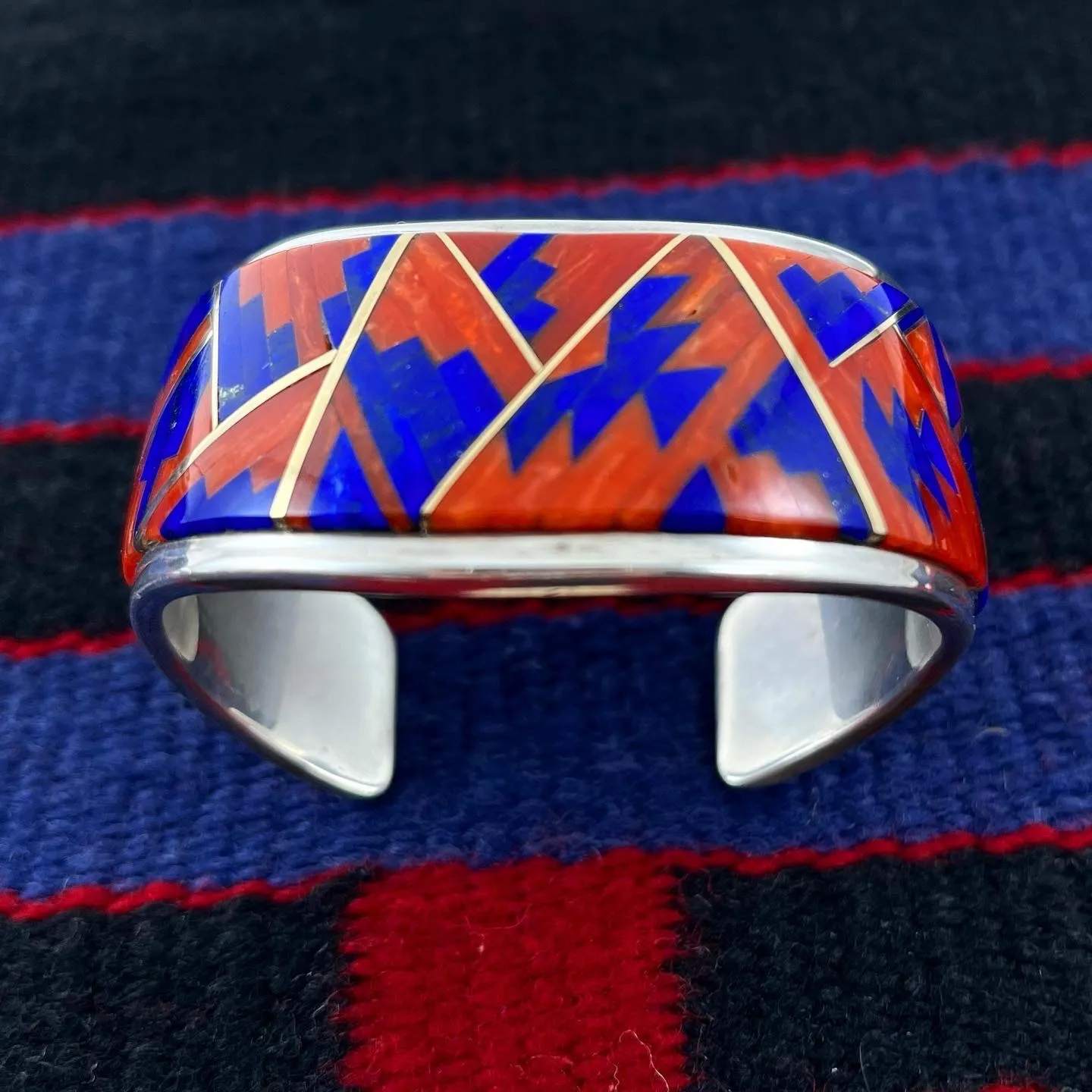 Curvy Inlaid Bracelet<br>By Tommy Jackson