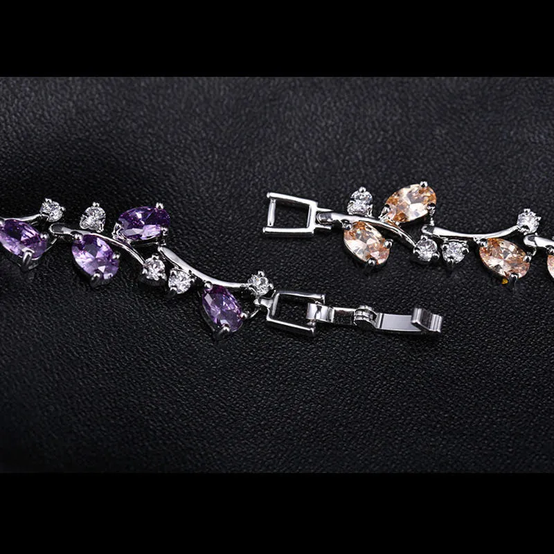 CZ Vine Design Bracelet