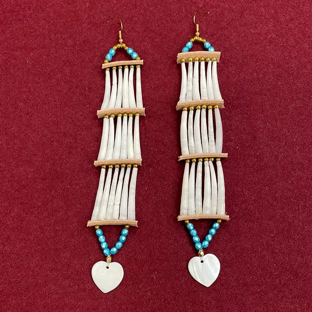 Dentalium Shell Earrings