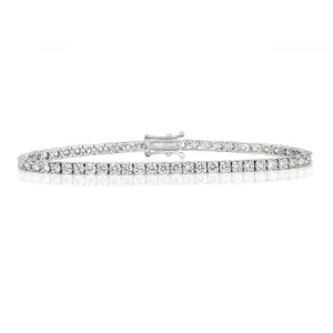 Diamond Jewellery 18K Gold Tennis Bracelet BDQ713W/GH5