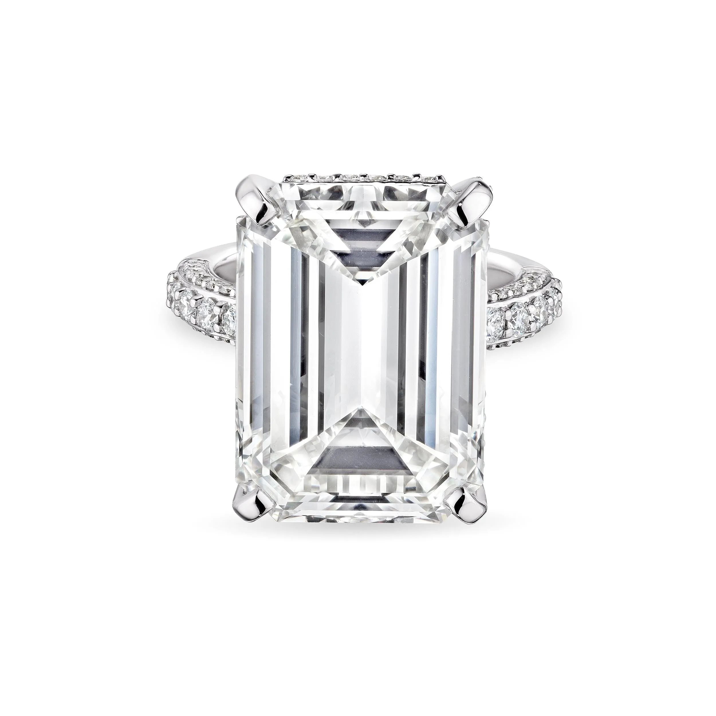 Emerald Cut Diamond Ring, 20 CT