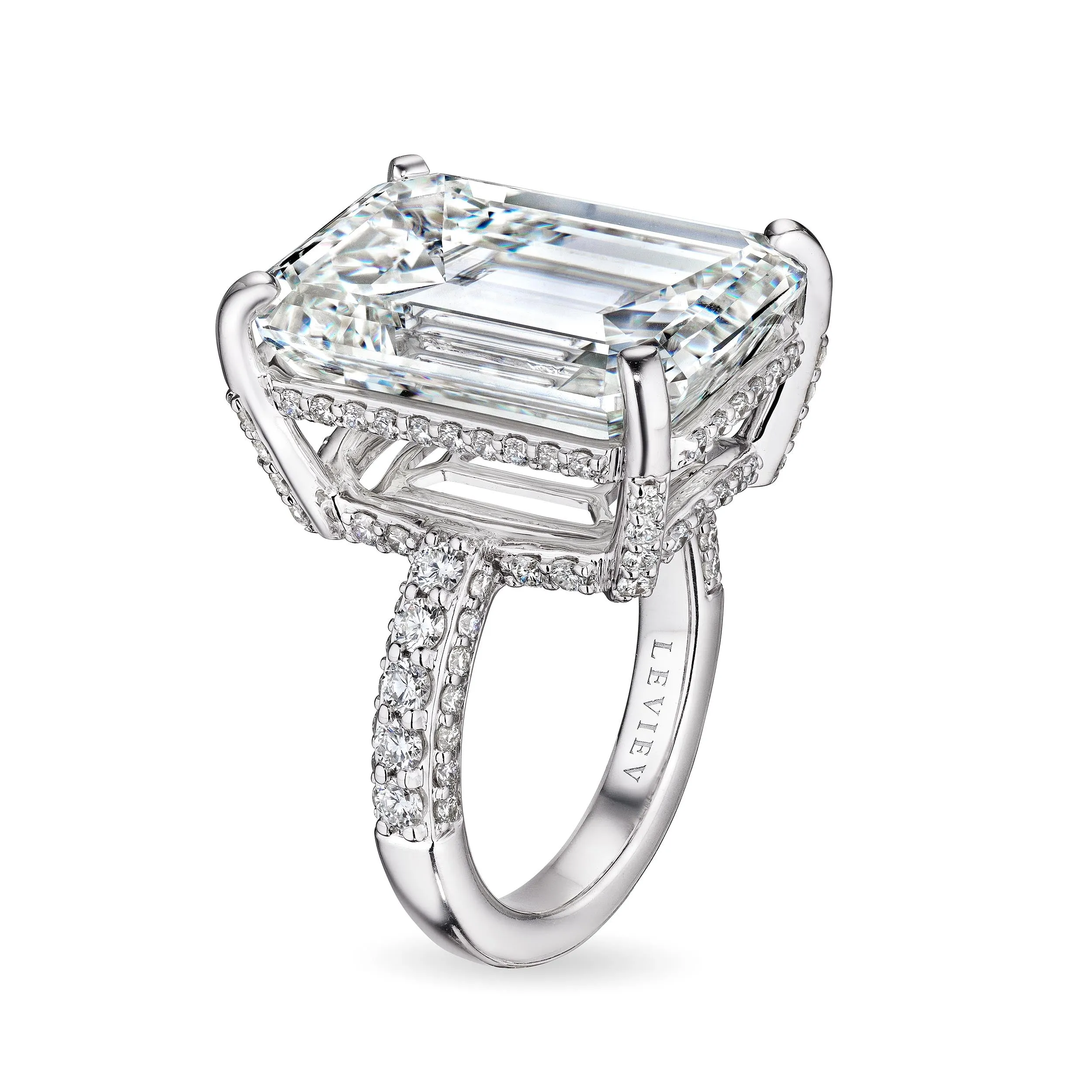 Emerald Cut Diamond Ring, 20 CT