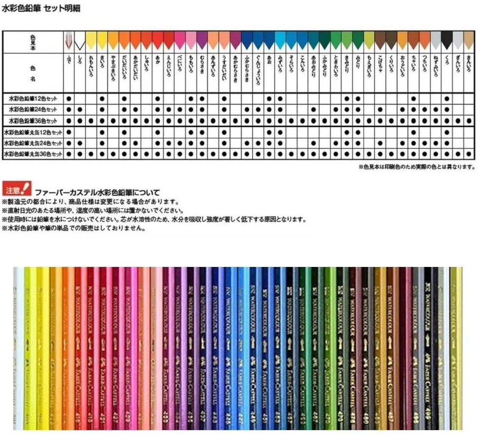 FABER-CASTELL Round Tin 36 Color (Fish)