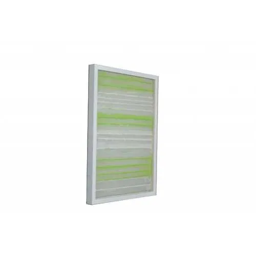 Fun White and Green Stripes Shadow Box Wall Art