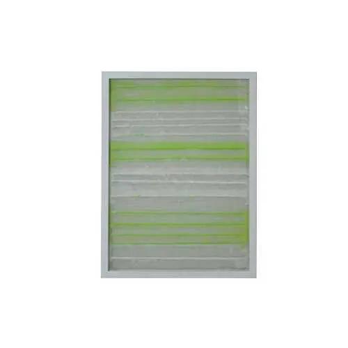 Fun White and Green Stripes Shadow Box Wall Art