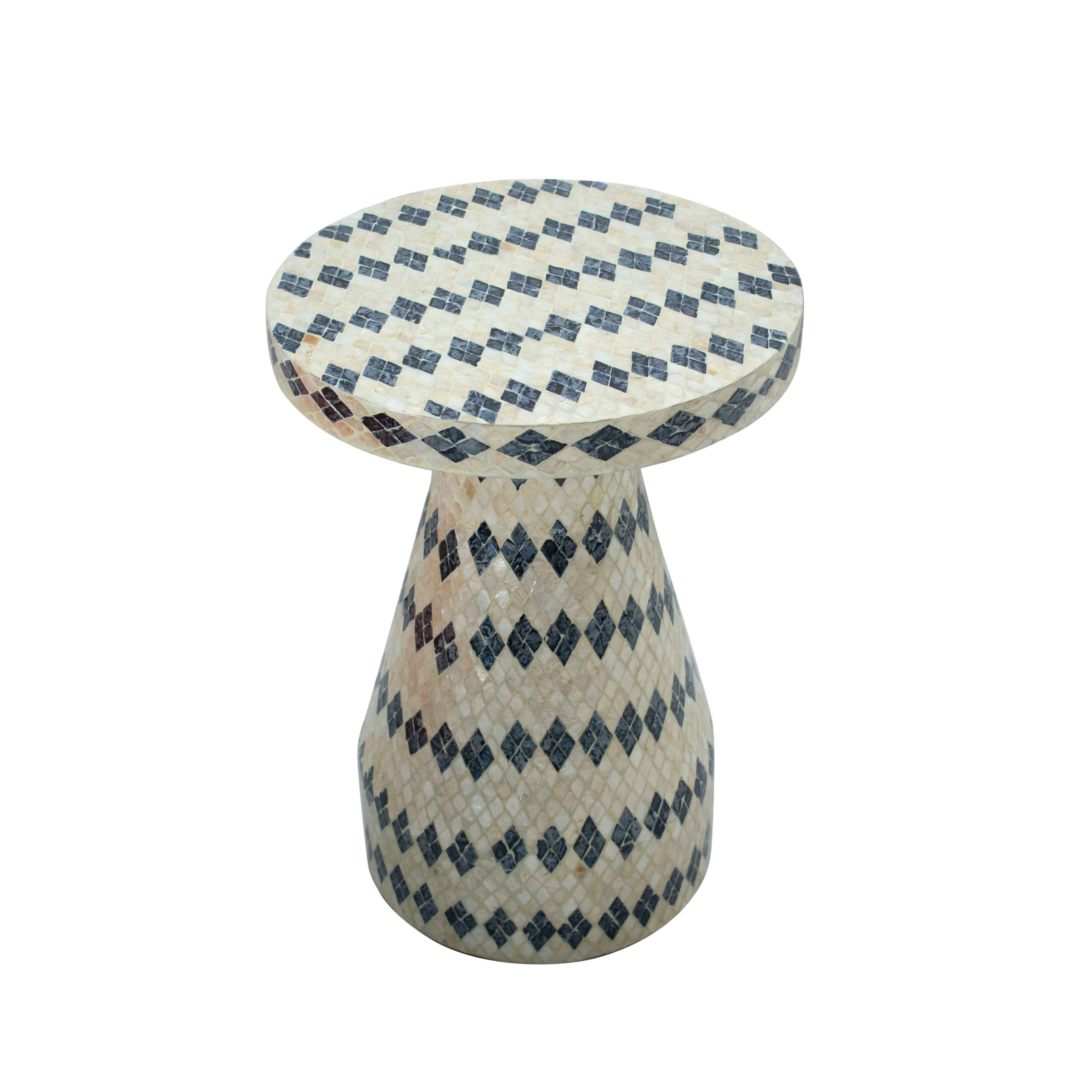 Halio - Checkered Shell Side Table