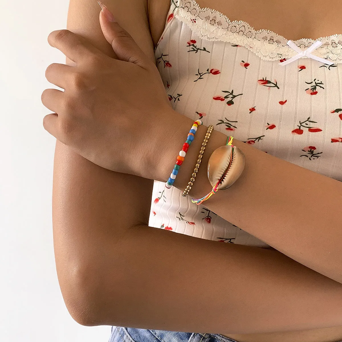 Hand-woven Beaded Set Bracelet