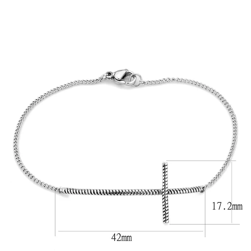 High polished (no plating) Stainless Steel Bracelet with No Stone for Women Style TK3667