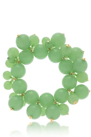 KENNETH JAY LANE HONEYGOLD Jade Pearls Bracelet