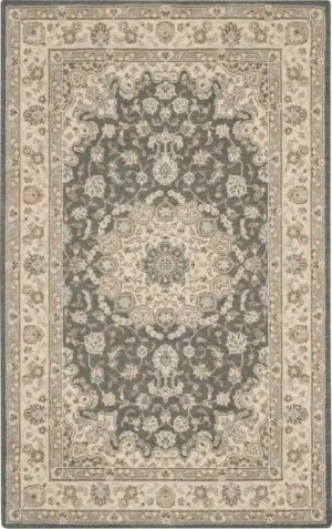 Living Treasures LI15 Grey/Ivory Rug