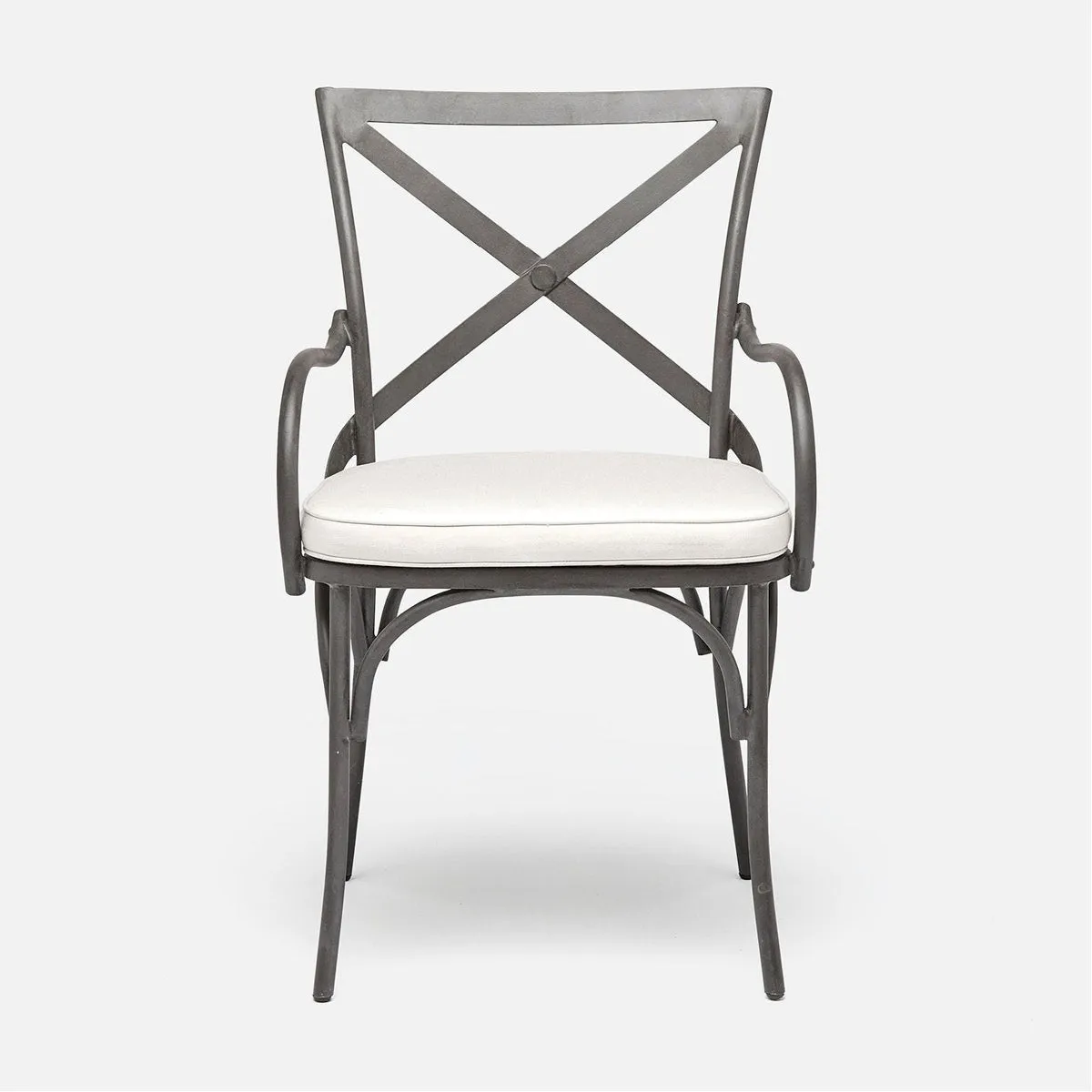 Made Goods Beverly X-Back Outdoor Chair in Havel Performance Velvet