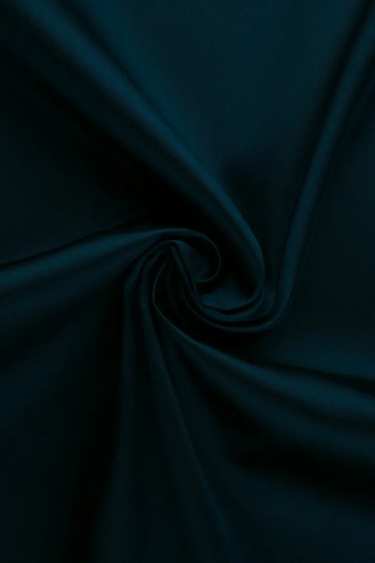 Mallard Blue Silk Wool Fabric