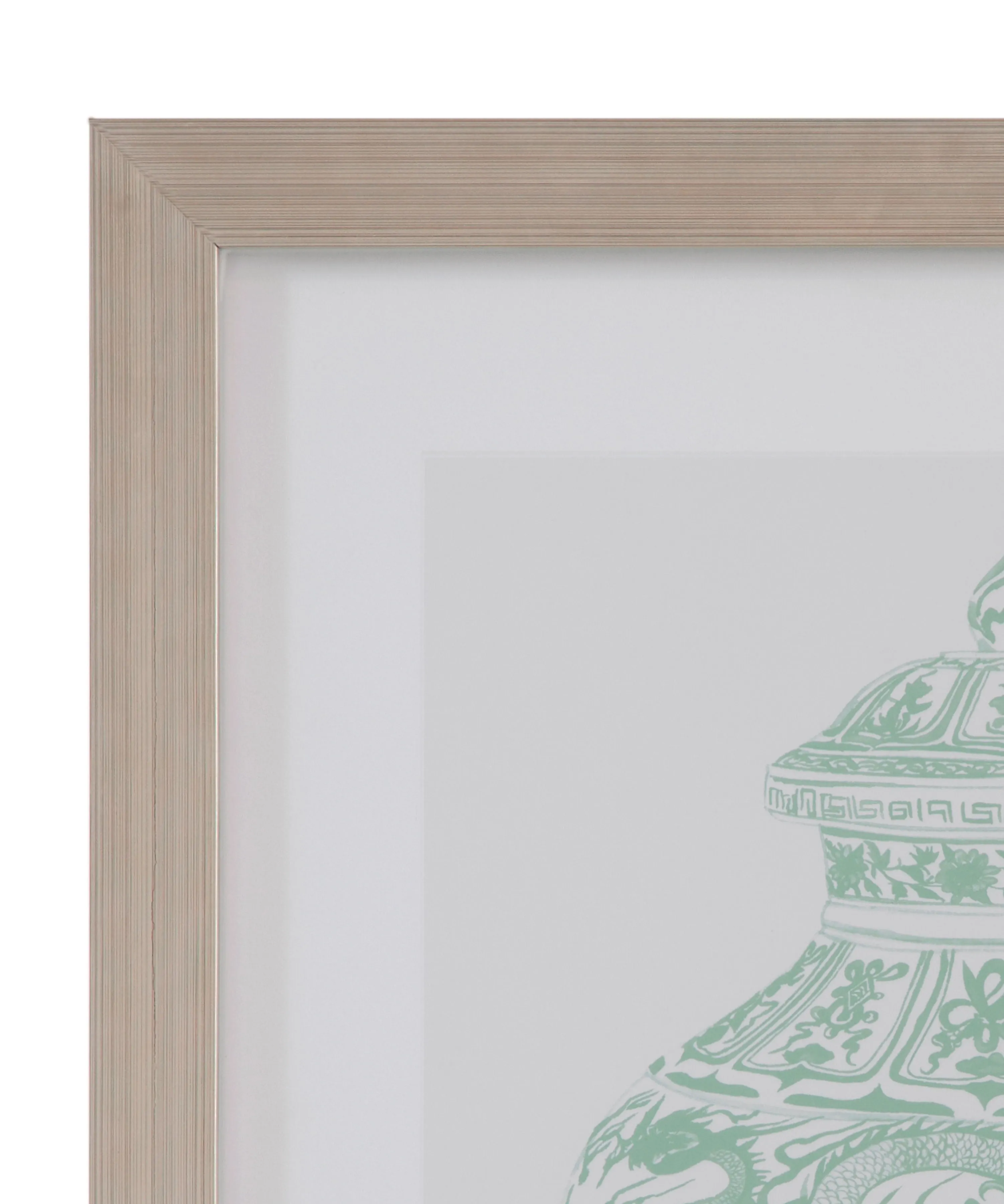 Mint Vases - II Framed Print - Green