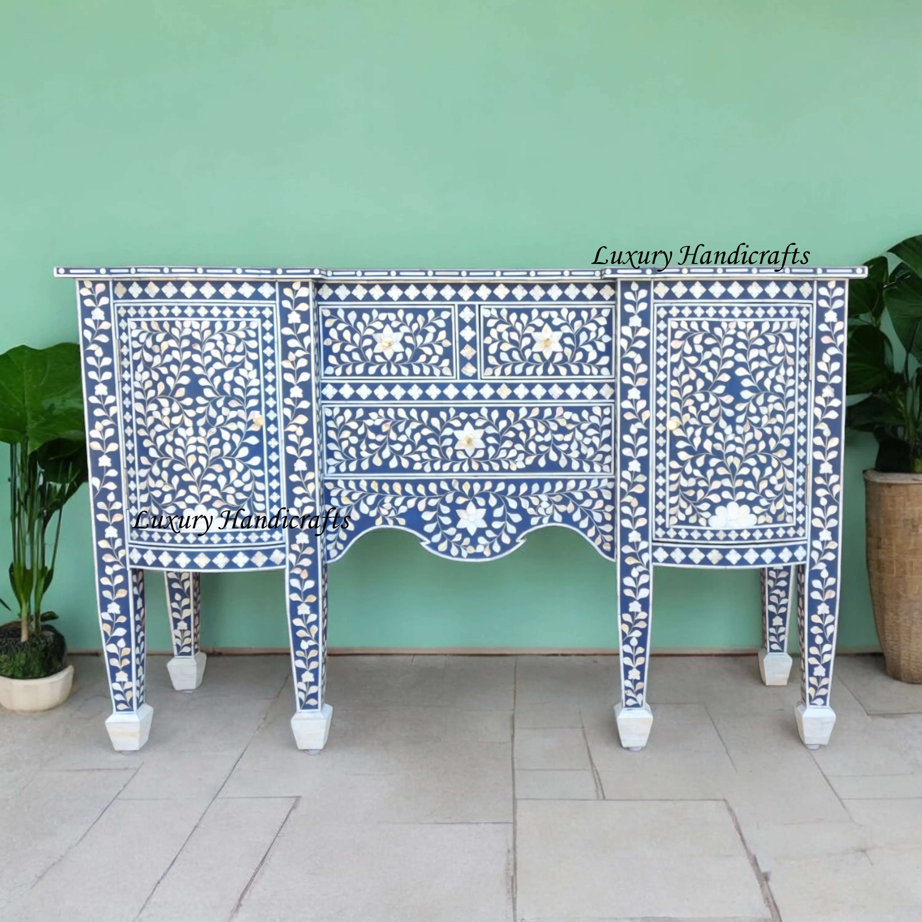 MOP Inlay Victoria Buffet Blue