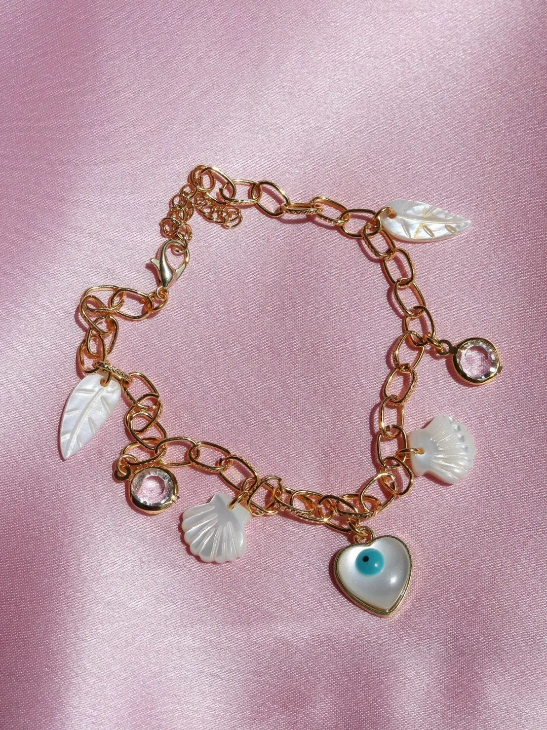 Mother of Pearl Design Anklet