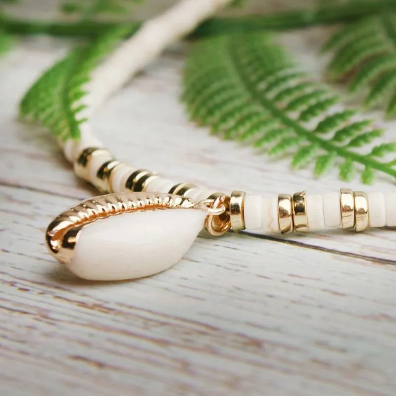 Paradise Cowrie Shell Choker Necklace