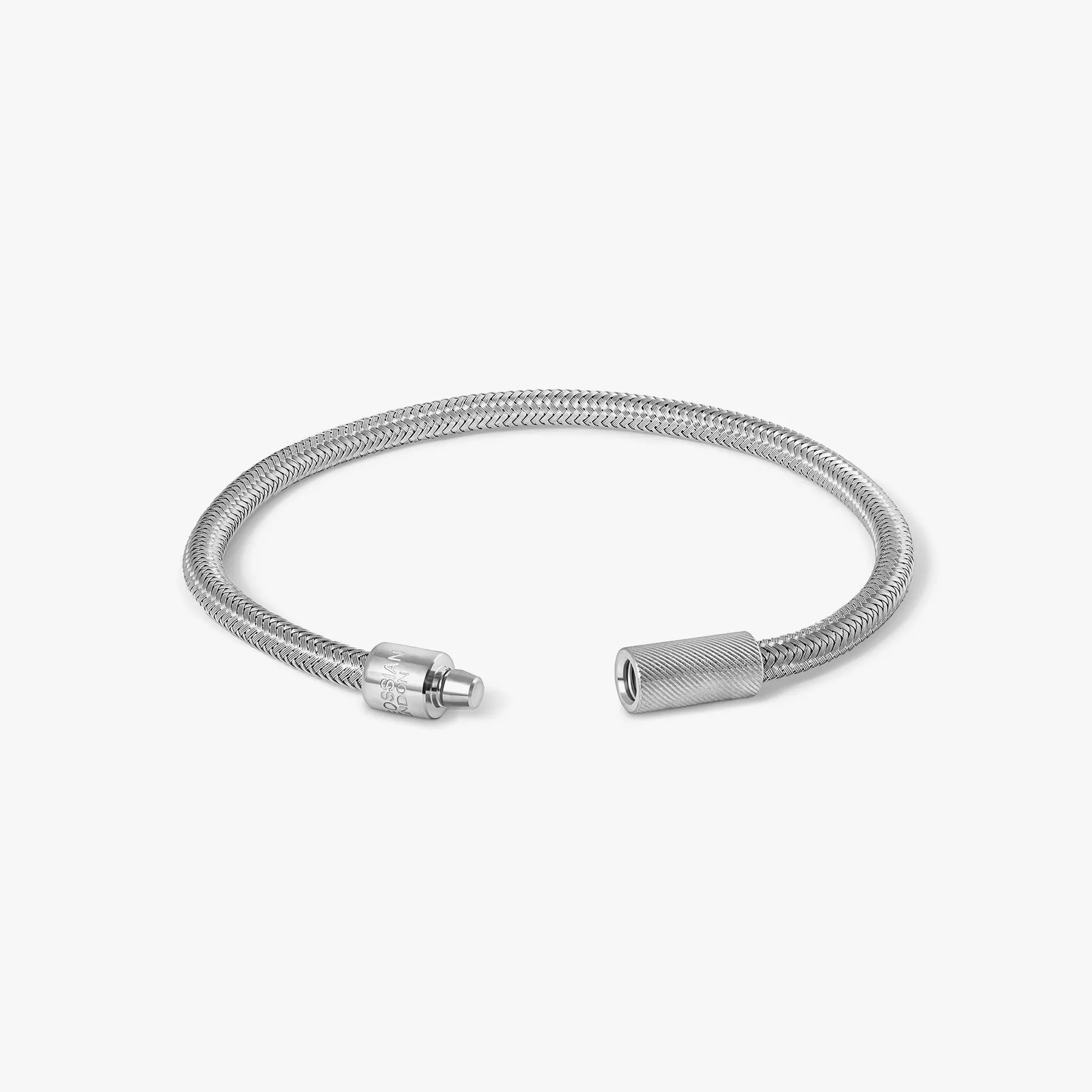 Pop Rigato Rame Bracelet In Silver