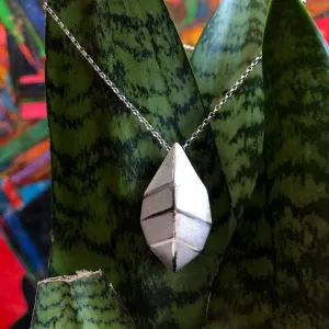 "Geometric" Leaf Pendant