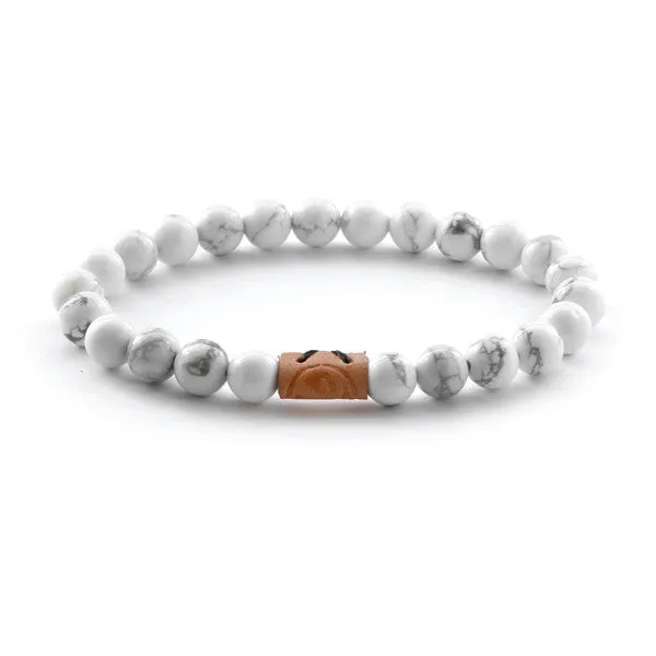 Round Stone Bracelet  - Snow