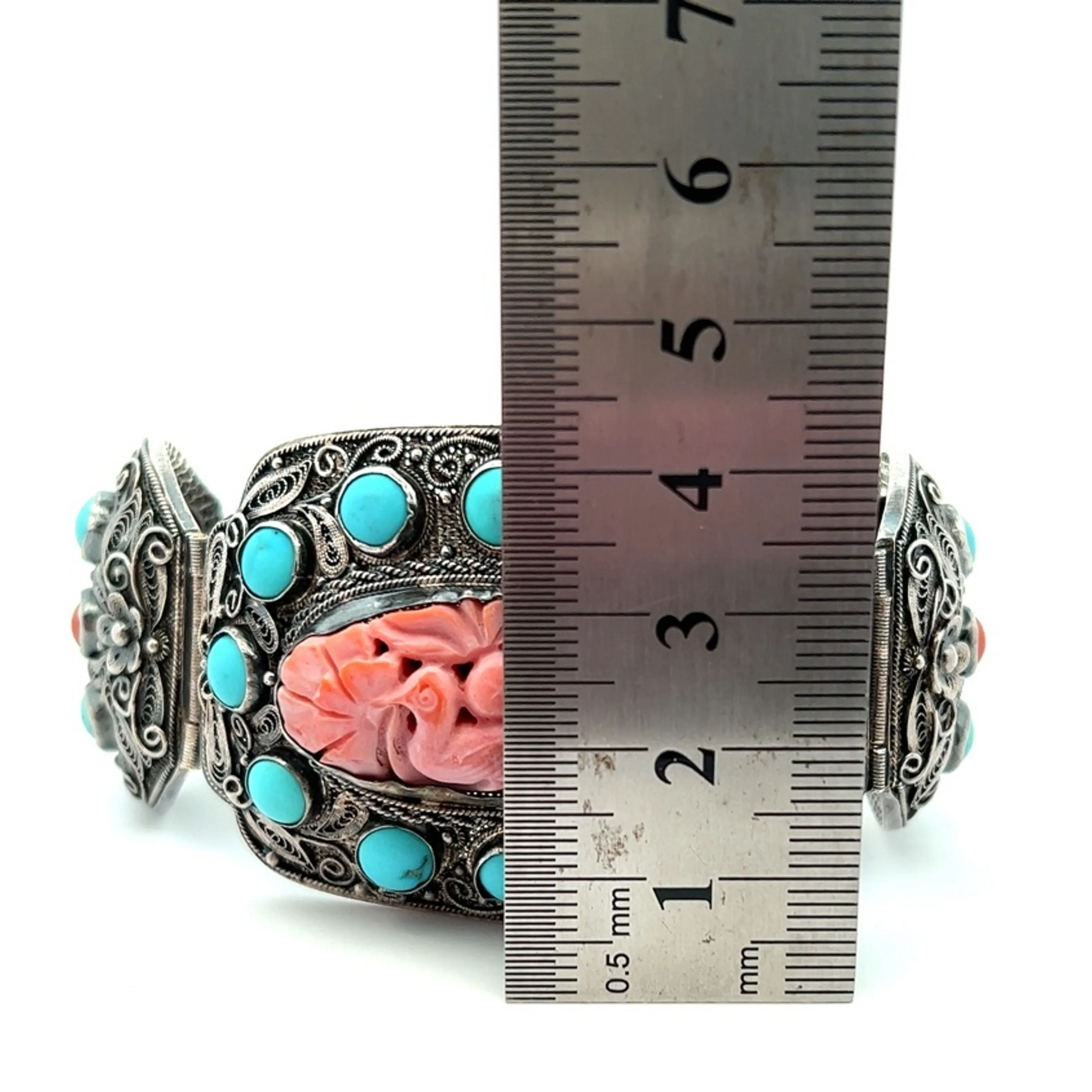 Silver and Turquoise Bracelet