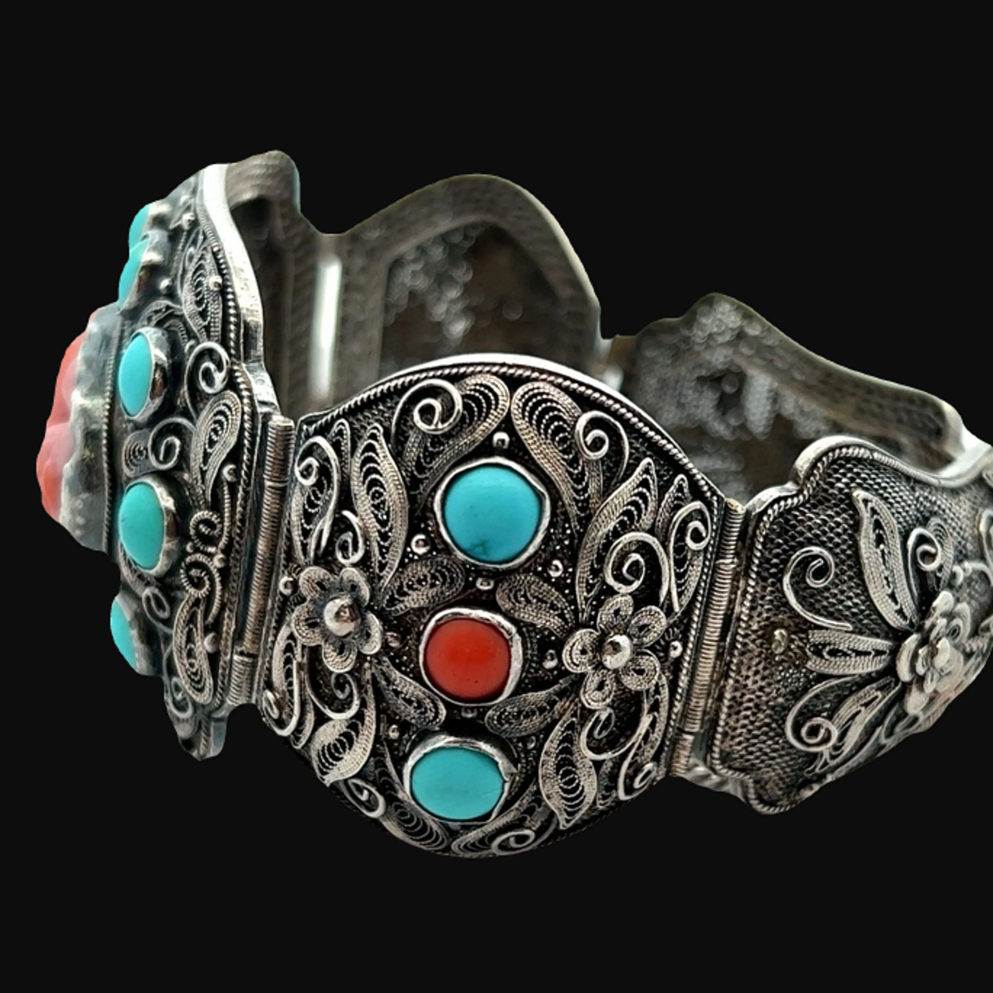 Silver and Turquoise Bracelet