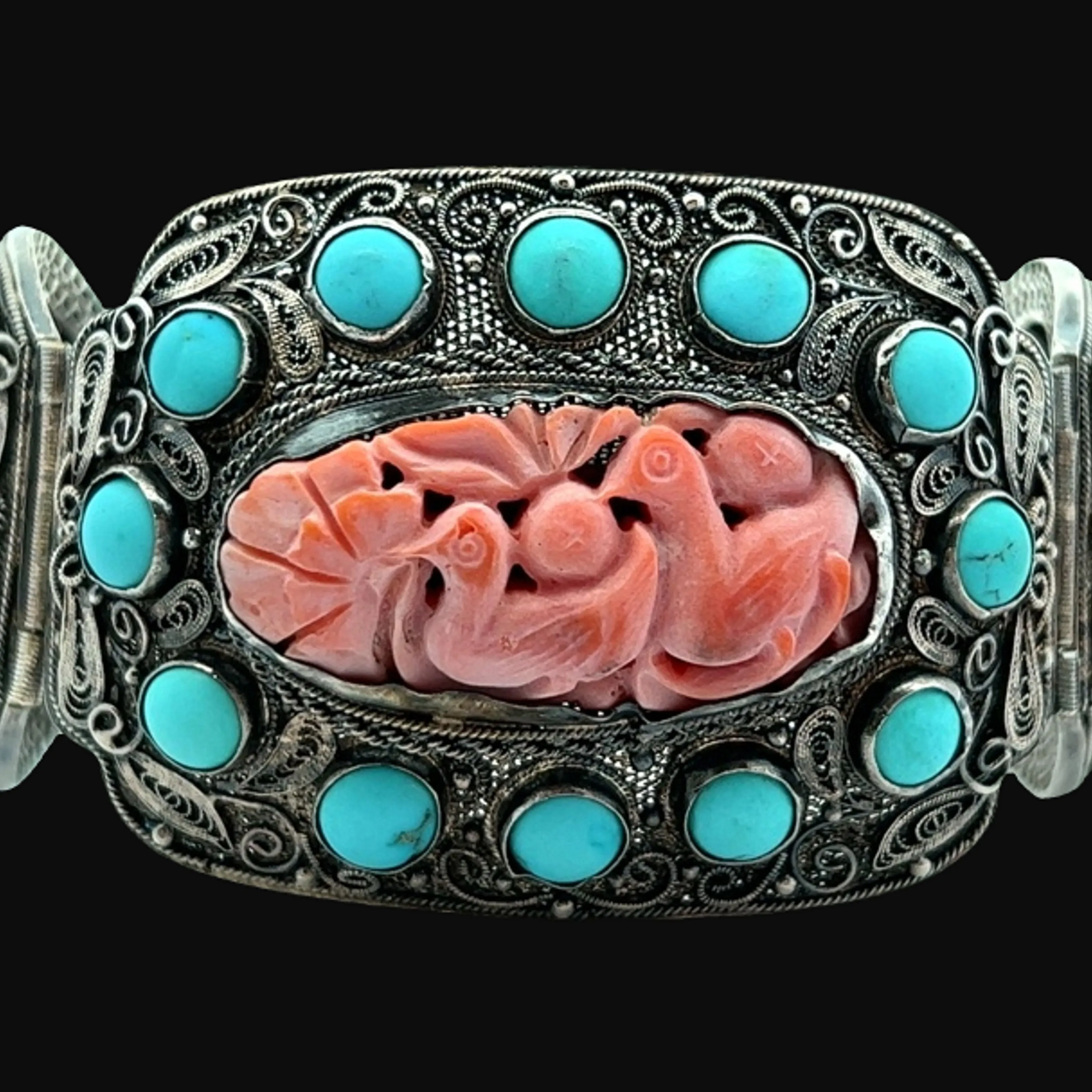 Silver and Turquoise Bracelet