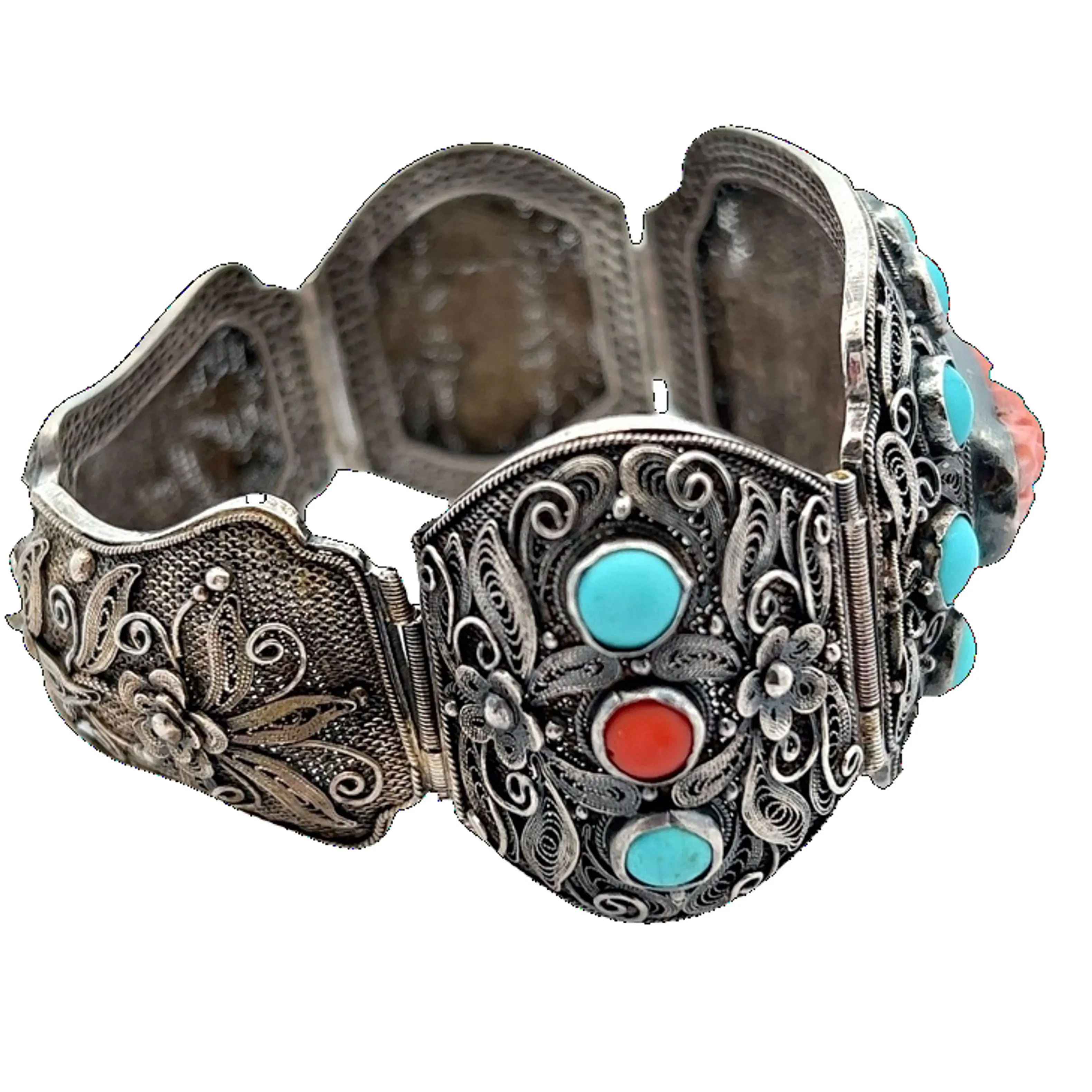 Silver and Turquoise Bracelet