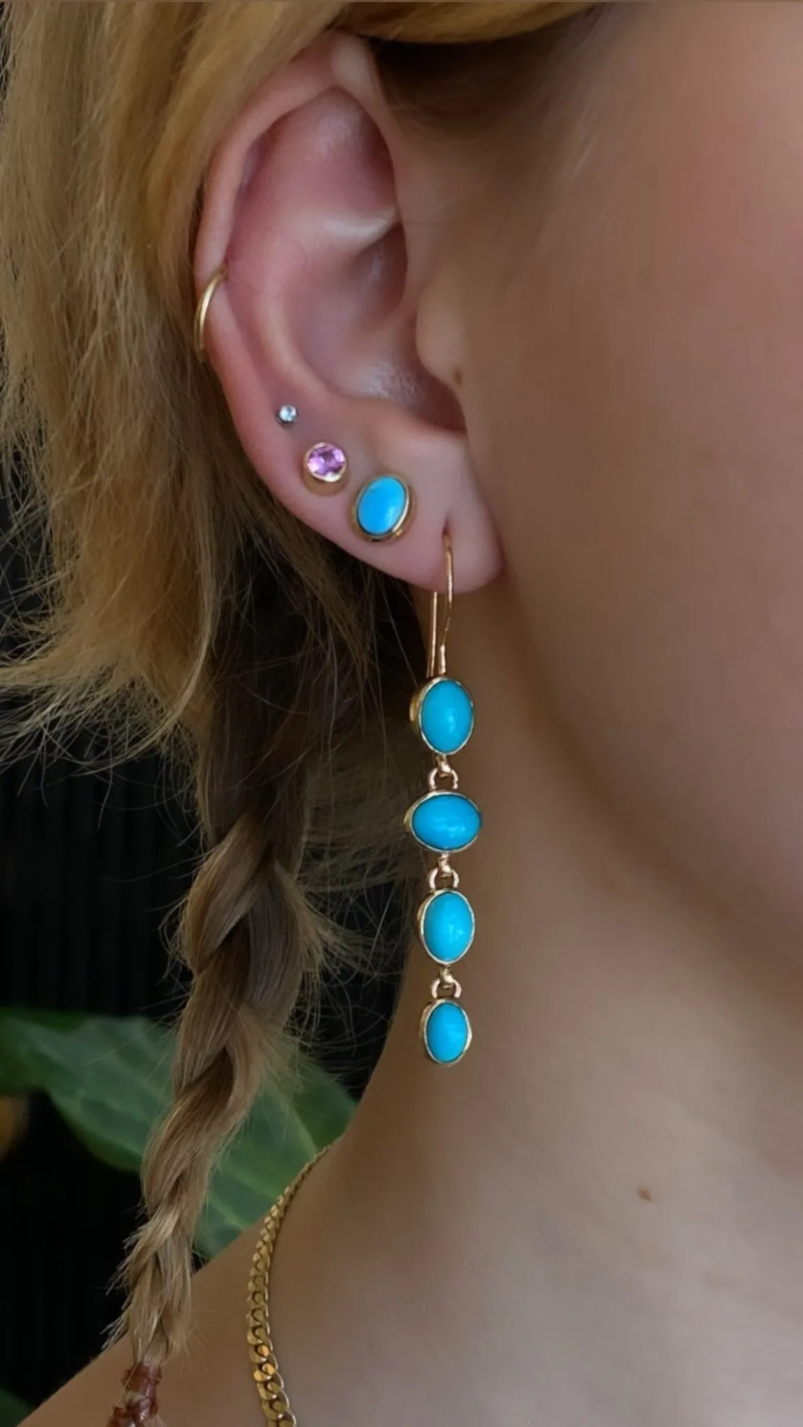 Sleeping Beauty Turquoise Drop Earrings