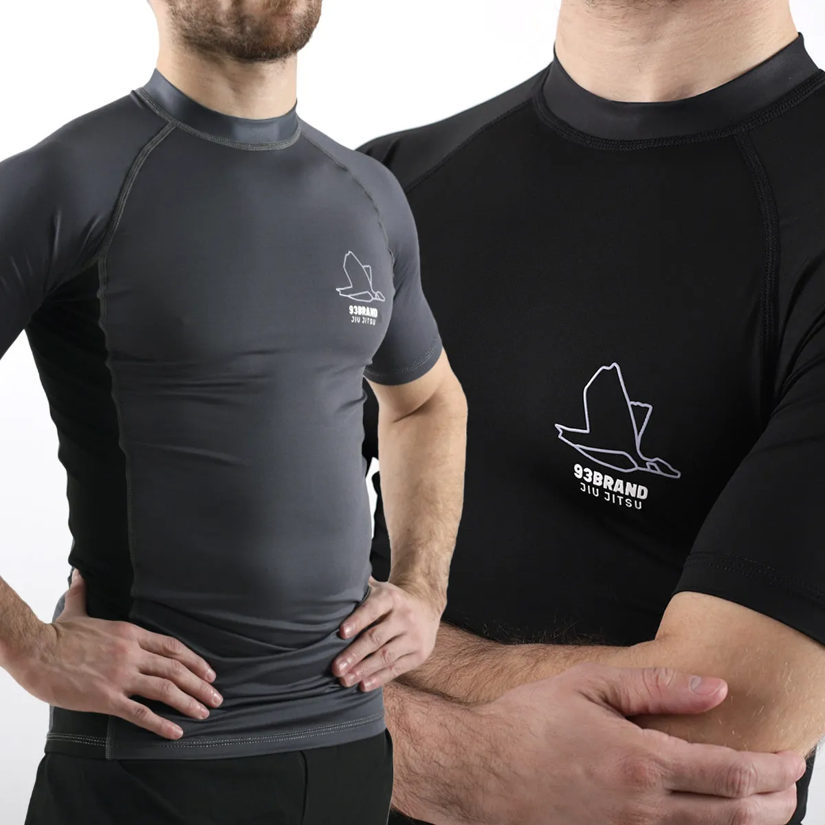 Standard Issue S/S Rash Guard 2-PACK (Black, Smoke Grey)