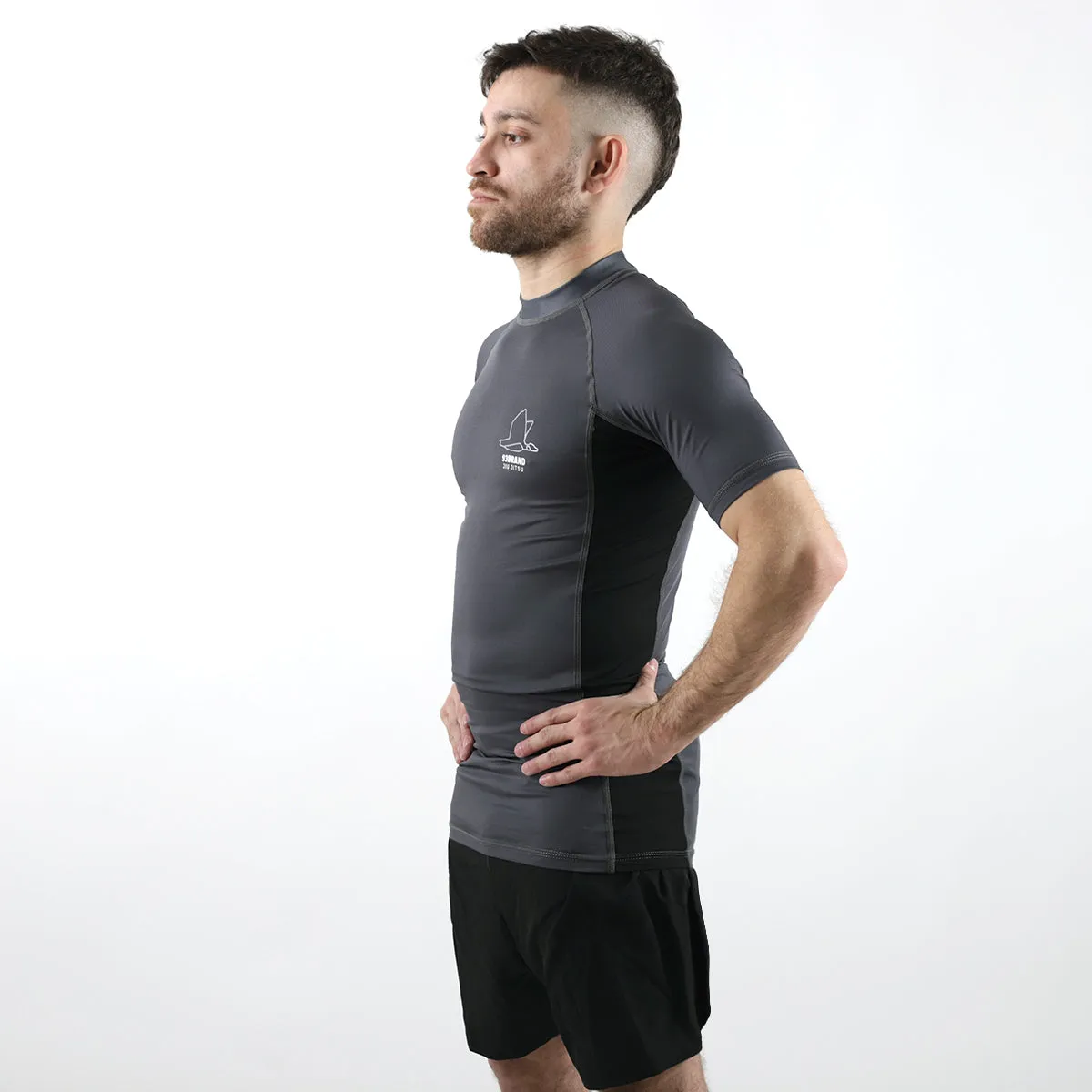 Standard Issue S/S Rash Guard 2-PACK (Black, Smoke Grey)