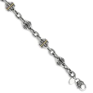 Sterling Silver Gold 7.5 Bracelet