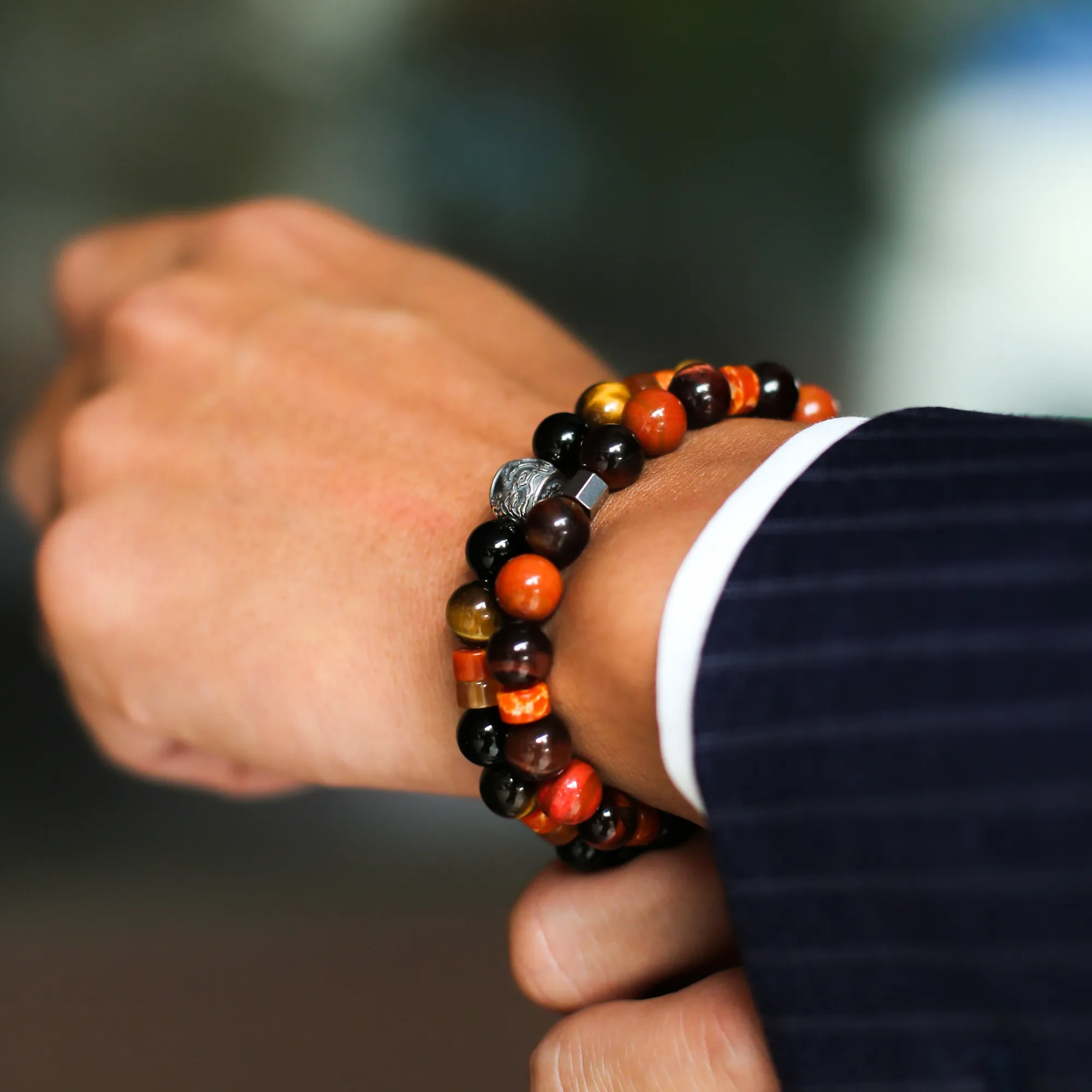 Turkey | Men Stack Beaded Bracelets | Men Beaded Bracelet